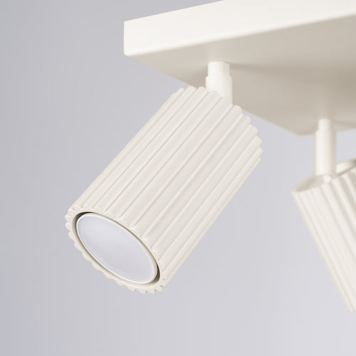 Sollux Lighting Plafondlamp KARBON 4 beige - 25x25x16,5cm