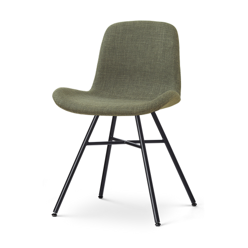 Nolon Noa-Fé eetkamerstoel forestgroen - zwart onderstel - vtwonen shop