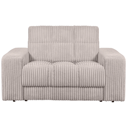 WOOOD loveseat Second Date - Grove Ribstof - Naturel - 78x136x101 - vtwonen shop