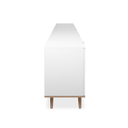 CALICOSY - Lage Buffetkast COPENHAGUE - Wit - 40x200x68 cm