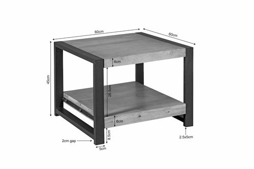 Starfurn Bijzettafel Britt - Rond Naturel Hout - Ø60x45cm