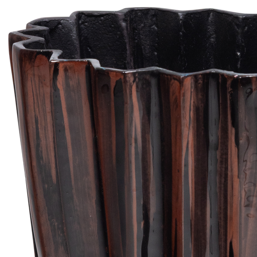 WOOOD pot Drava - Aluminium - Bruin - 20x19x22