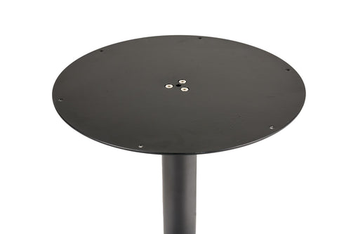 MaximaVida ronde metalen tafelpoot Portland zwart -  extra zware 34 kilo uitvoering