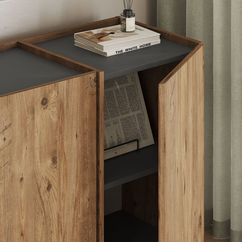 Calicosy - Dressoir ARVEN - Licht hout 180x45x80 cm