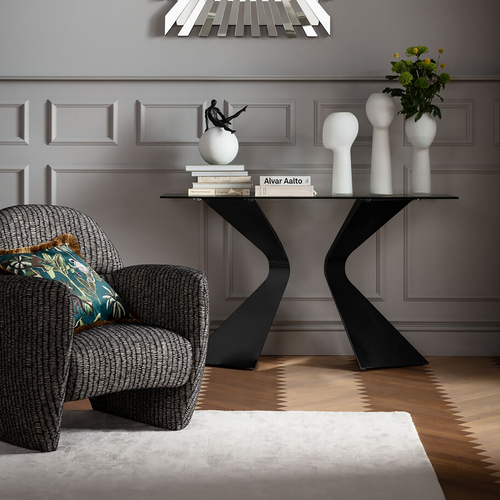 Kare Design Console Gloria 140x45cm zwart - vtwonen shop