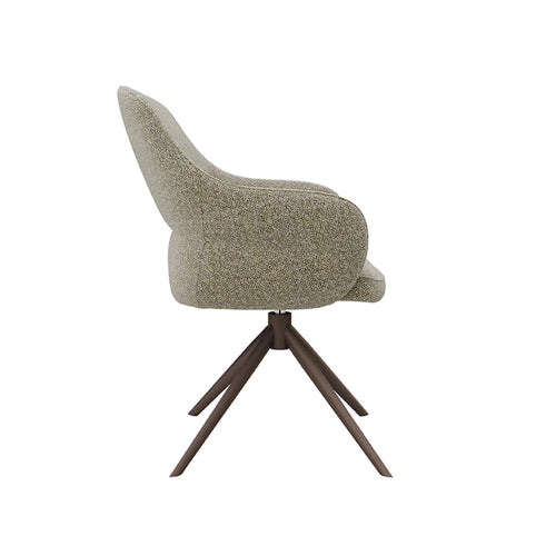 LABEL51 Eetkamerstoel Bern - Grijs/Brons - Draaibaar - vtwonen shop