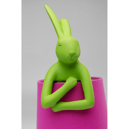 Kare Design Tafellamp Animal - konijn - 50cm - groen en roze