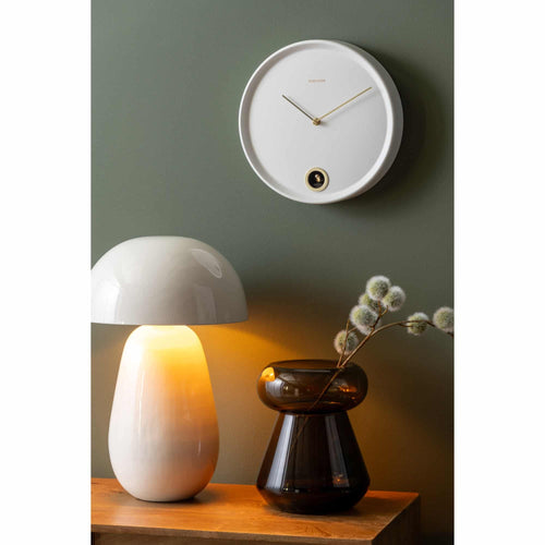 Karlsson wandklok Esencia Cuckoo - wit - Ø30cm