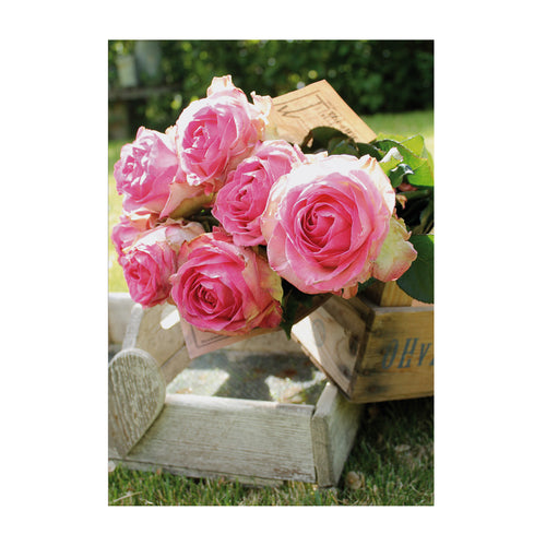 Art for the Home Buitencanvas - Romantische Rozen - 70x50cm