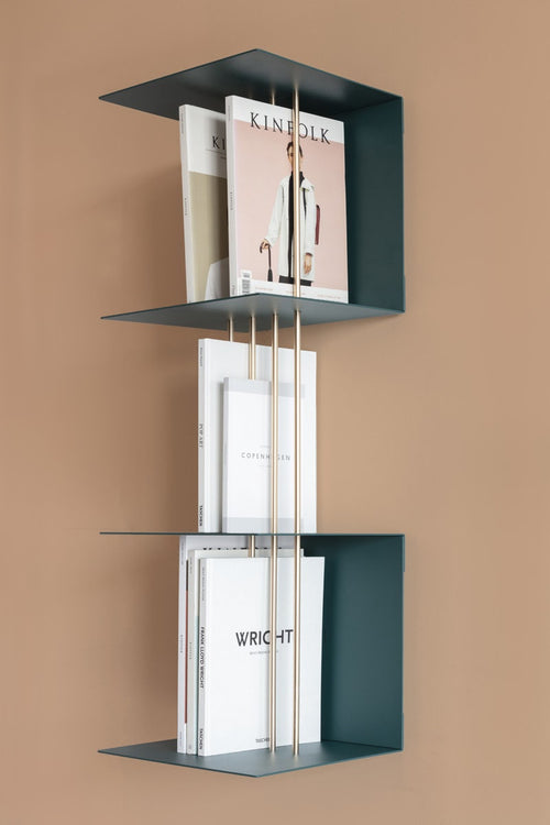 Umage Teaser shelf aluminium wandrek petrol blue - vtwonen shop