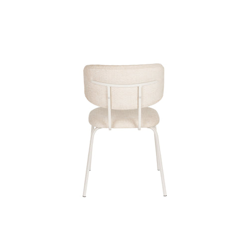 Housecraft Living Jaze Eetkamerstoelen Off-White/ Gebroken wit - Set van 2