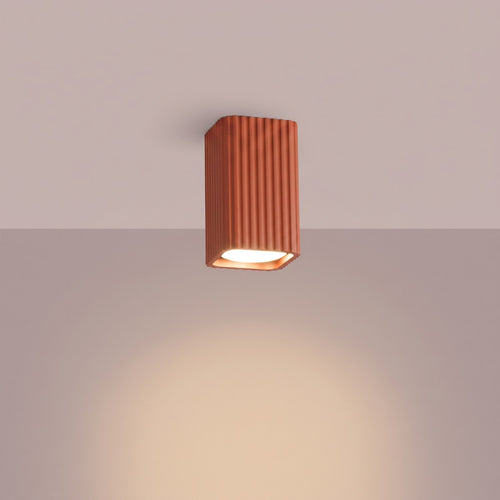 Sollux Lighting Plafondlamp RAYO 10 rode oker - 6x6x10cm