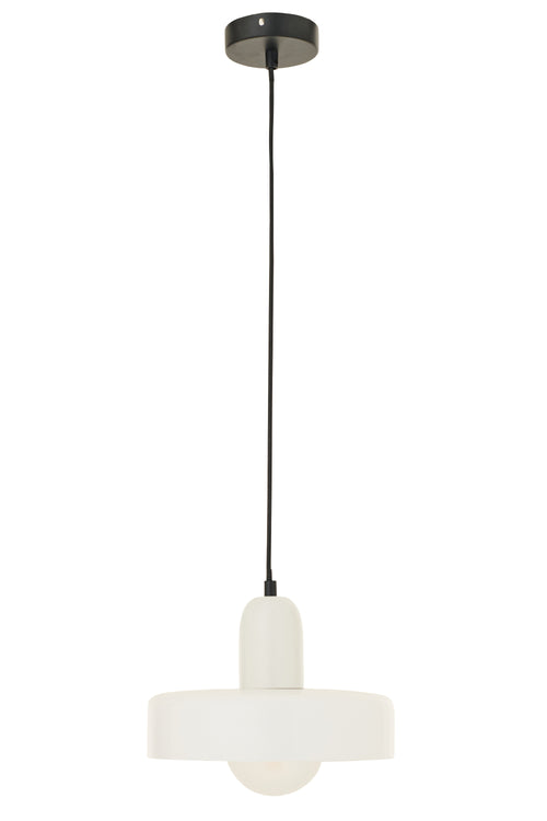 J-Line hanglamp Retro - glas - wit
