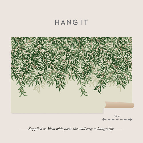 William Morris at Home Fotobehang - Willow Bough Greens - 400x250 cm - vtwonen shop