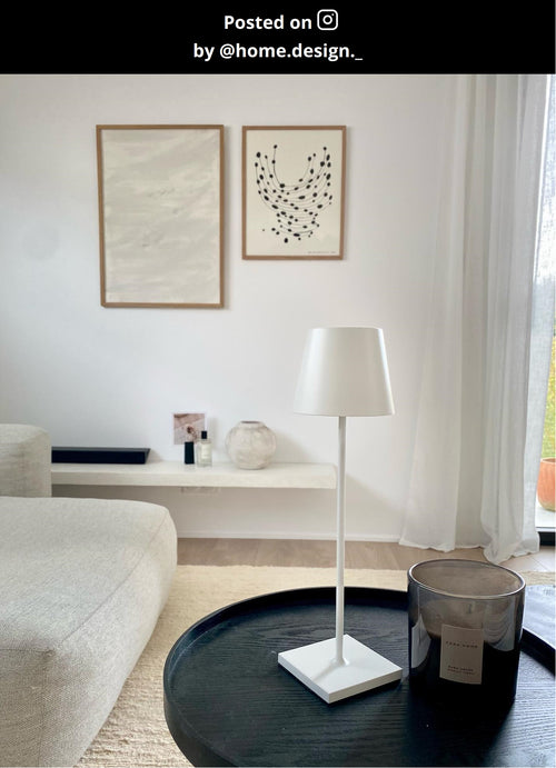 Lucide tafellamp JUSTINE - Geïntegreerde LED - Wit