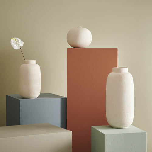 S|P Collection - Vaas 23,5xH49,5cm wit Bullet - vtwonen shop