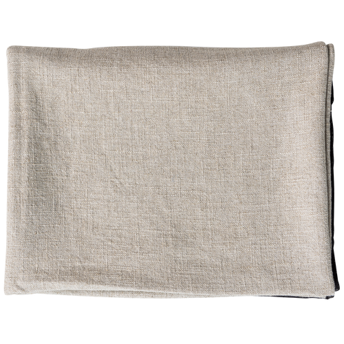 BePureHome plaid Unique - Viscose/Linnen - Zwart/Off White - 53x49x48 - vtwonen shop