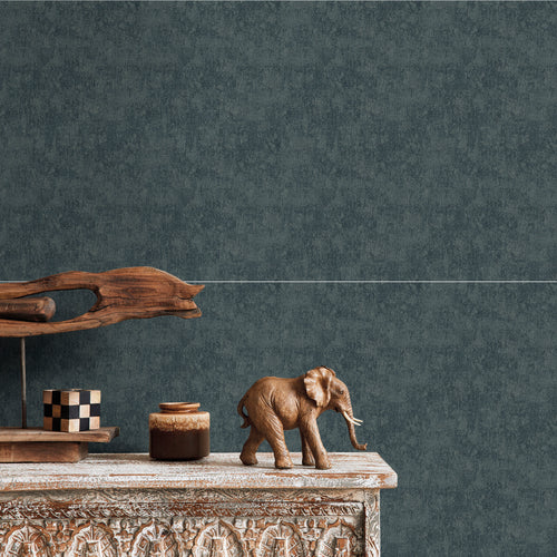 Sanders & Sanders behang linnenstructuur donkerblauw - 53 cm x 10 m - 640266 - vtwonen shop