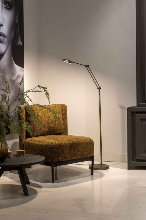 Artdelight vloerlamp Palermo - 1 lichts - 26  x 135   cm - brons - vtwonen shop