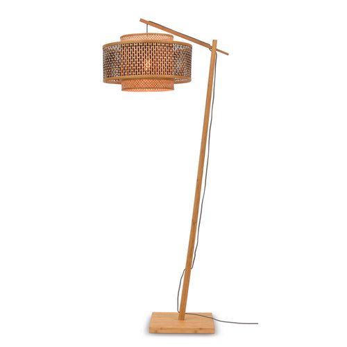 GOOD&MOJO vloerlamp Bhutan - bruin - Ø50cm - vtwonen shop