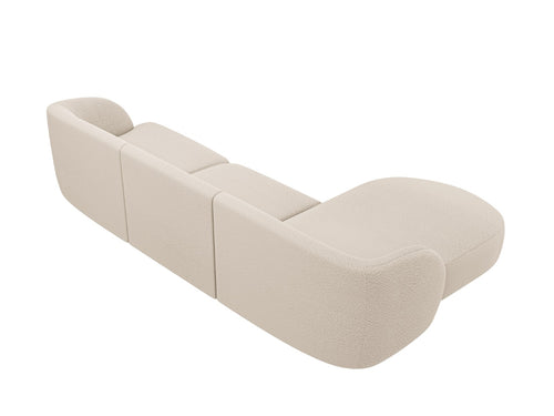 Micadoni Poef Miley 4-zits, boucle beige - 156x255x70cm