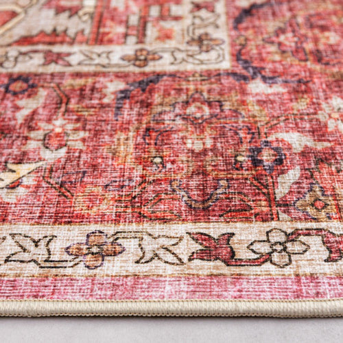 Interieur05 Vintage vloerkleed Evora Roze/Rood