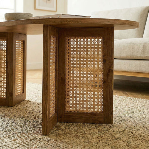 Calicosy - Salontafel TALIA - licht hout 120x60x40 cm