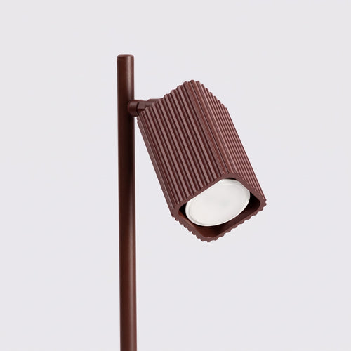 Sollux Lighting Tafellamp RAYO bruin - 14,5x14,5x43cm