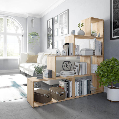 CALICOSY - Trapvormige boekenkast met 6 vakken Klum - 29x145x145 cm