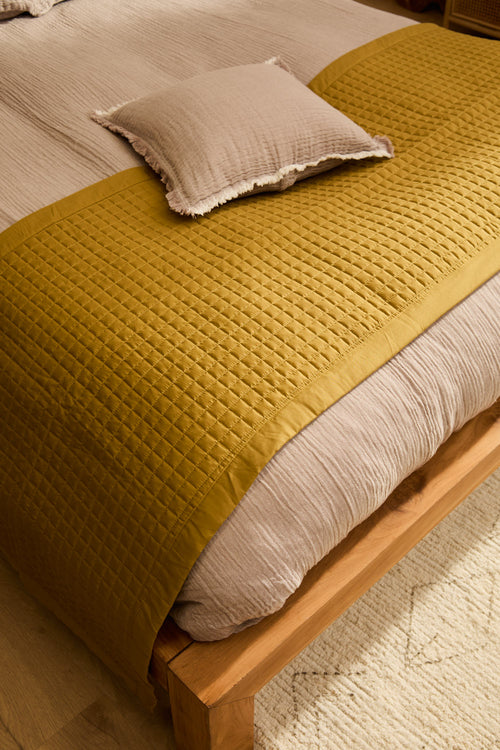 Calma House Topper Narbonne - Mosterd - 70x220x3