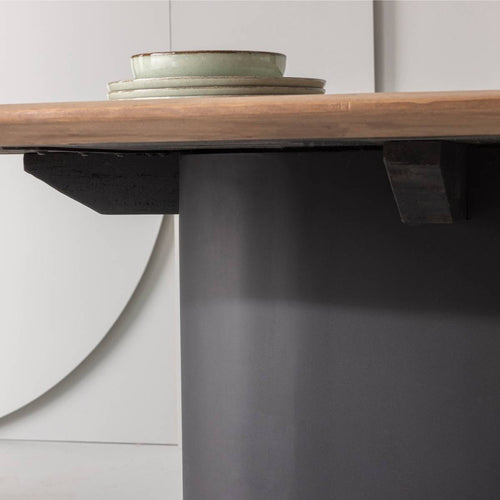 Signature - Kiezel tafel - Licht hout - 200x110x76 cm