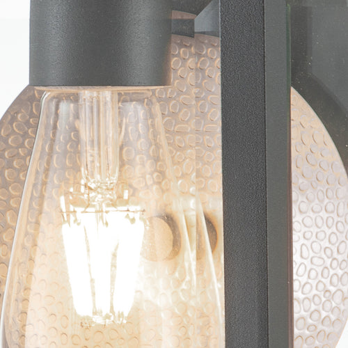 Elstead Quoizel Byron Outdoor Wandlantaarn Grafiet met Pewter Reflector, IP44