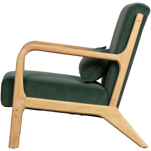 WOOOD fauteuil Mark - Velvet - Flesgroen - 75x67x82 - vtwonen shop