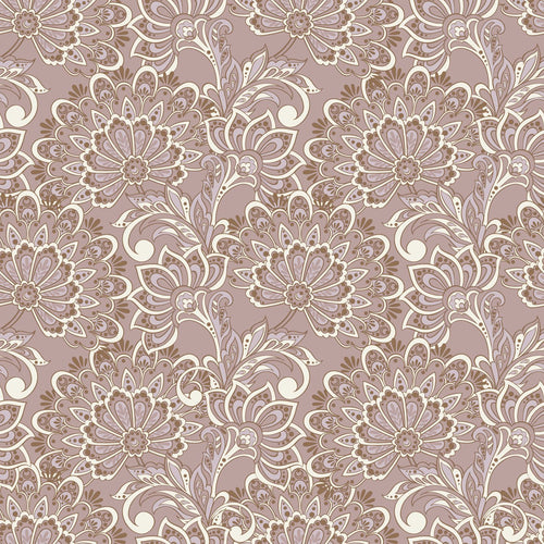 ESTAhome behang vintage bloemen taupe - 50 x 900 cm - 131087 - vtwonen shop