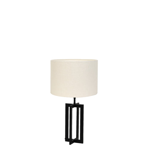 Light & Living tafellamp Mace/Livigno - zwart, wit - 30x30x56cm