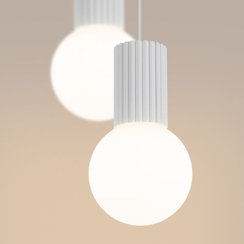 Sollux Lighting Hanglamp HALO 2P wit - 15x15x120cm