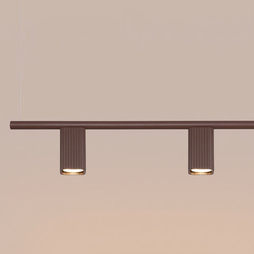 Sollux Lighting Kroonluchter RAYO 4 bruin - 122x6x208cm