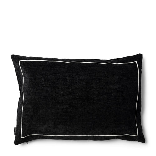 Rivièra Maison High Line Pillow Cover 65x45 - Polyester - Zwart - vtwonen shop