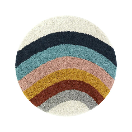 AFK Living vloerkleed Colors - voor kinderen - veelkleurig - 120 x 120 cm