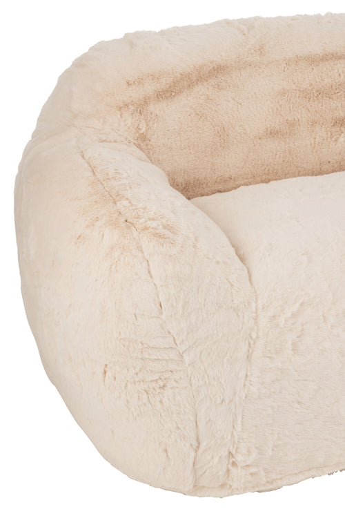 J-Line sofa Cutie - polyester  creme - large - vtwonen shop