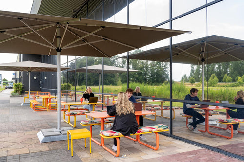 MaximaVida metalen picknicktafel Max oranje - 150 cm - vtwonen shop