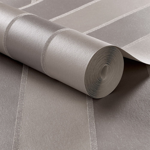 Graham & Brown Vliesbehang - Baroque Bead Stripe Platinum - 10mx52cm - vtwonen shop