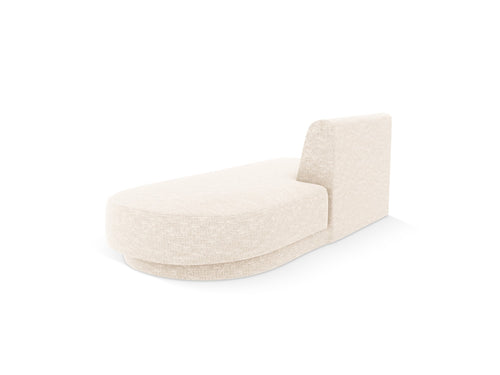 Micadoni Module Miley 2-zits, structurele stof ivoor - 90x158x70cm