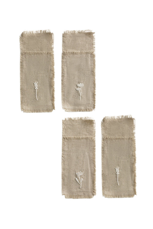 Calma House Bestekhoes (set van 4 stuks) Spring - Steenkleur - 21x8