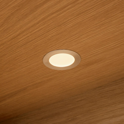 Furnhouse 3-deurs wandkast Nyborg - Natuurlijk eikenhout - MDF, Eikenfineer, Glas - 34x180x60