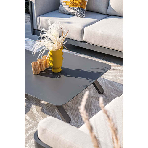 Garden Impressions hoek loungeset Medellin donker grijs 5-delig