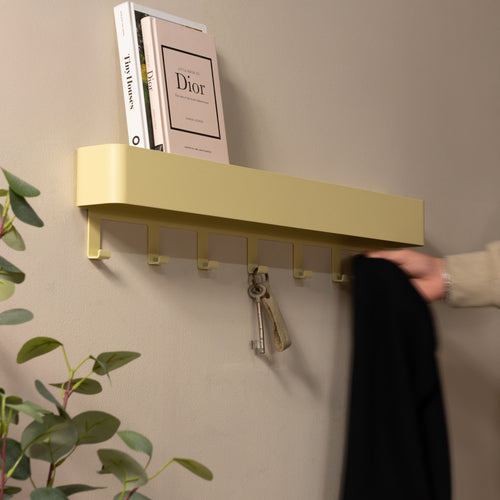 Spinder Design kapstok Dax Play 7 - Butter Yellow - 7 haken - Exclusief voor vtwonen!! - vtwonen shop