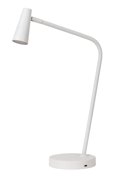 Lucide bureaulamp STIRLING - Geïntegreerde LED - Wit - vtwonen shop