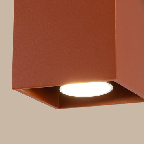 Sollux Lighting Plafondlamp QUAD 1 rode oker - 10x10x10cm