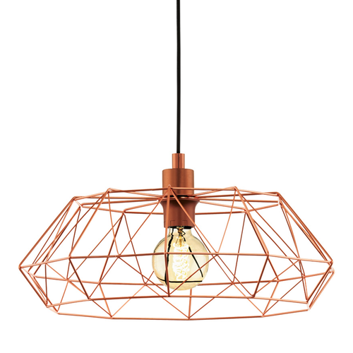 EGLO hanglamp Carlton 2 - e27 - ø 45,5 cm - koper  - vtwonen shop